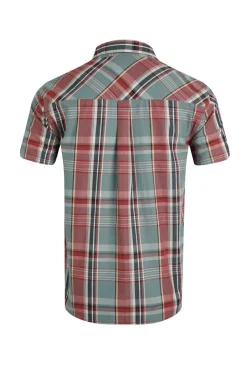 Weird Fish Shirts|Judd Organic Cotton Short Sleeve Check Shirt Mineral Blue