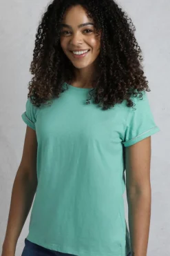 Weird Fish Tunics|Tops & T-Shirts|Kaya Organic Cotton Outfitter T-Shirt Aqua Marine