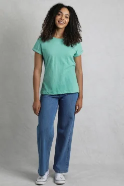 Weird Fish Tunics|Tops & T-Shirts|Kaya Organic Cotton Outfitter T-Shirt Aqua Marine