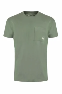 Weird Fish T-Shirts|Keaton Organic Cotton Super Soft Pocket T-Shirt Army Green