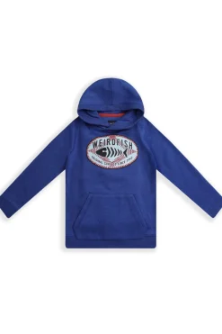 Weird Fish Kids Fleece & Hoodies|Kelvin Kids Graphic Hoodie Cobalt Blue
