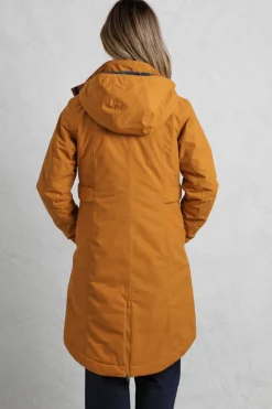 Weird Fish Coats, Jackets And Gilets|Kenzie Recycled Waterproof Coat Mustard