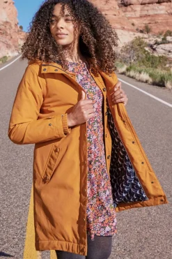 Weird Fish Coats, Jackets And Gilets|Kenzie Recycled Waterproof Coat Mustard