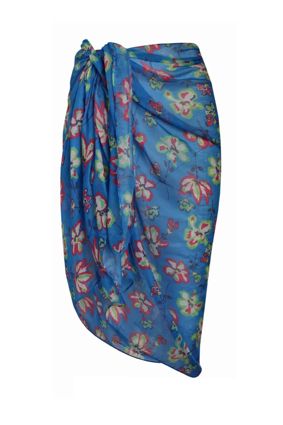 Weird Fish Swimwear & Changing Robes|Swimwear|Kiera Recycled Polyester Sarong Scarf Blue