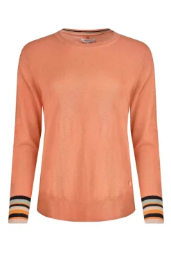 Weird Fish Jumpers & Cardigans|Knitwear|Kinga Lightweight Knit Jumper Peachblossom