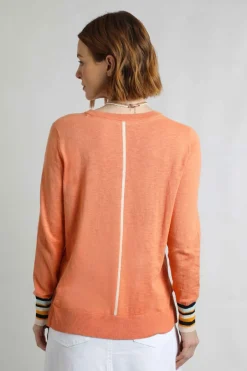 Weird Fish Jumpers & Cardigans|Knitwear|Kinga Lightweight Knit Jumper Peachblossom