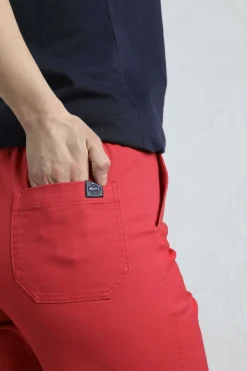 Weird Fish Shorts|Kinnie Flat Front Shorts Crimson