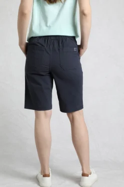 Weird Fish Shorts|Kinnie Flat Front Shorts Navy