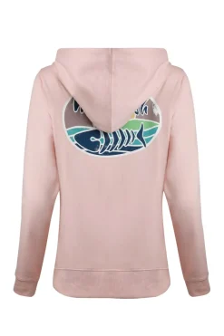 Weird Fish Sweatshirts & Hoodies|Kira Eco Back Print Popover Hoodie Dusty Rose