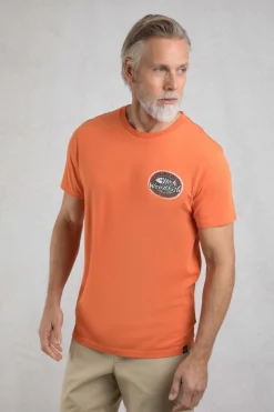 Weird Fish T-Shirts|Laid Back Heritage Back Print Graphic T-Shirt Mango