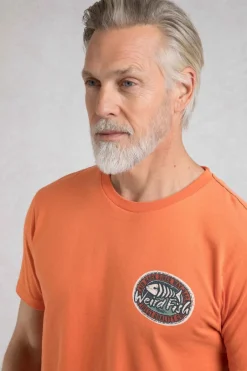 Weird Fish T-Shirts|Laid Back Heritage Back Print Graphic T-Shirt Mango