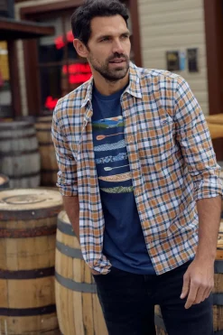 Weird Fish T-Shirts|Lake Life Eco Graphic T-Shirt Dark Blue