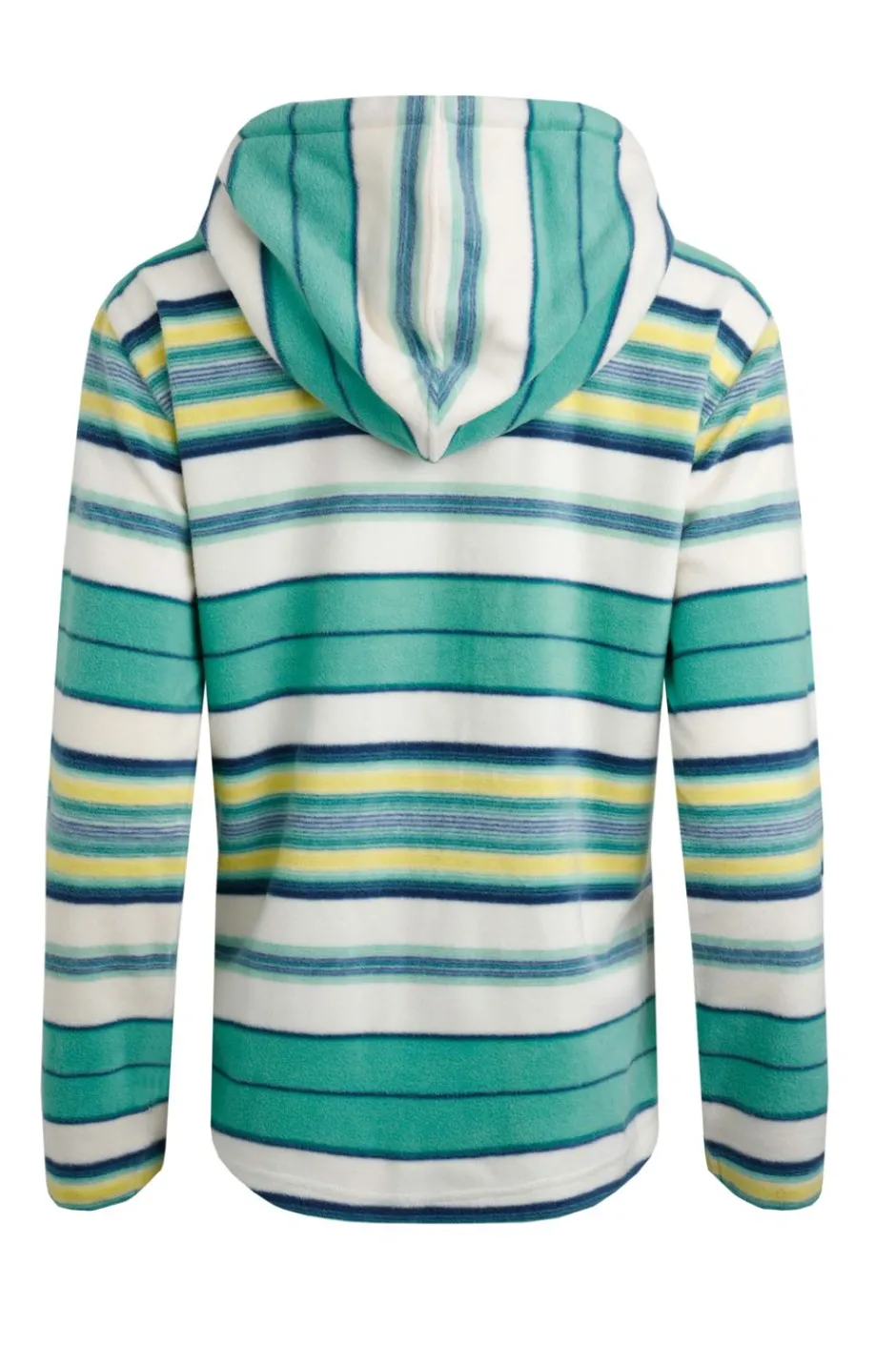 Weird Fish Fleece|Sweatshirts & Hoodies|Lana 1/4 Zip Stripe Microfleece Hoodie Aqua Marine