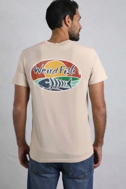 Weird Fish T-Shirts|Land and Sea Back Print Graphic T-Shirt String