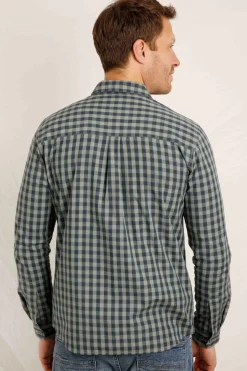 Weird Fish Shirts|Lando Long Sleeve Check Shirt Shadow