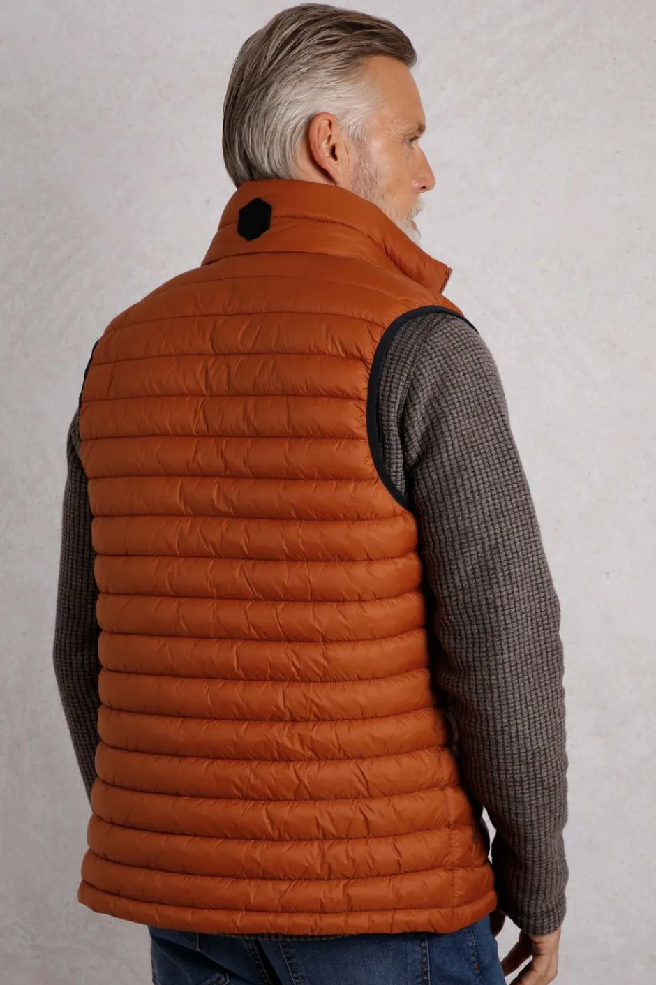 Weird Fish Coats, Jackets And Gilets|Langtree Lightweight Showerproof Padded Gilet Dark Rust