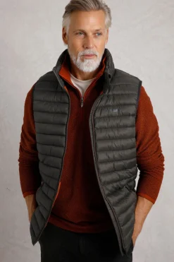 Weird Fish Coats, Jackets And Gilets|Langtree Lightweight Showerproof Padded Gilet Anthracite