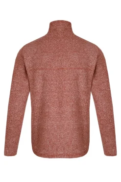 Weird Fish Fleece|Laramie Eco 1/4 Zip Snow Marl Fleece Nut