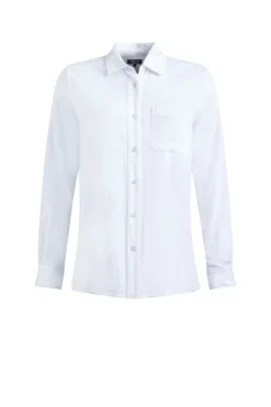 Weird Fish Tunics|Tops & T-Shirts|Layla Linen Rich Long Sleeve Shirt White