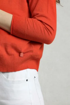 Weird Fish Jumpers & Cardigans|Knitwear|Limon Outfitter Cardigan Tango Red