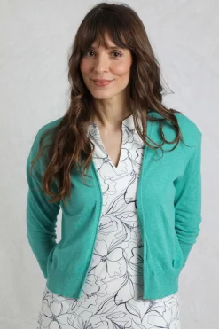 Weird Fish Jumpers & Cardigans|Knitwear|Limon Outfitter Cardigan Aqua blue