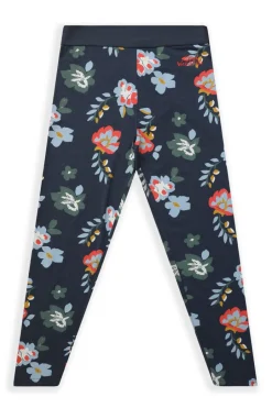 Weird Fish Kids Dresses & Leggings|Livvy Girls Printed Leggings Dark Navy