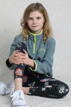 Weird Fish Kids Dresses & Leggings|Livvy Girls Printed Leggings Dark Navy