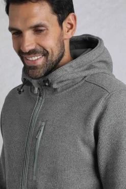 Weird Fish Fleece|Sweatshirts & Hoodies|Lockie Full Zip Bonded Fleece Hoodie Limestone