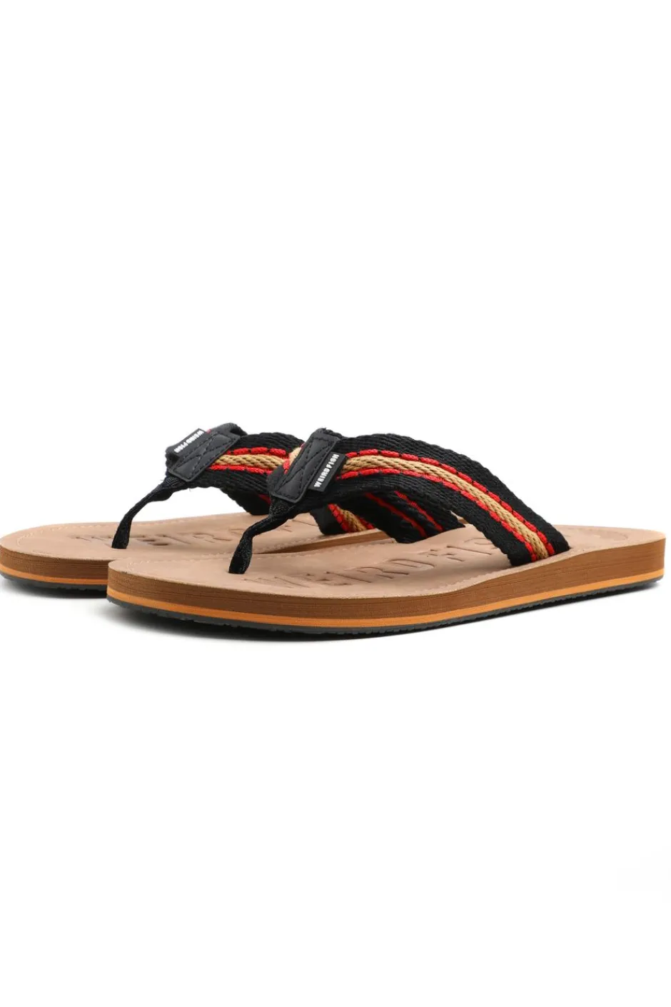 Weird Fish Caps & Scarves|Scarves & Caps|Malham Leather Look Flip Flops Caramel