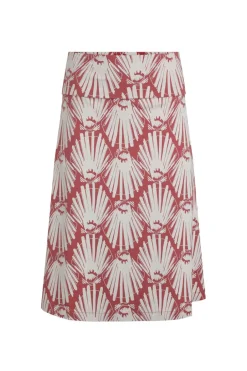 Weird Fish Skirts|Malmo Printed Jersey Skirt Desert Rose