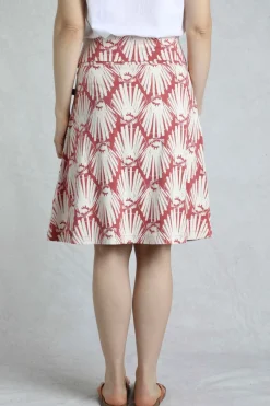 Weird Fish Skirts|Malmo Printed Jersey Skirt Desert Rose