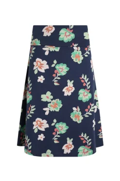 Weird Fish Skirts|Malmo Printed Jersey Skirt Night Blue