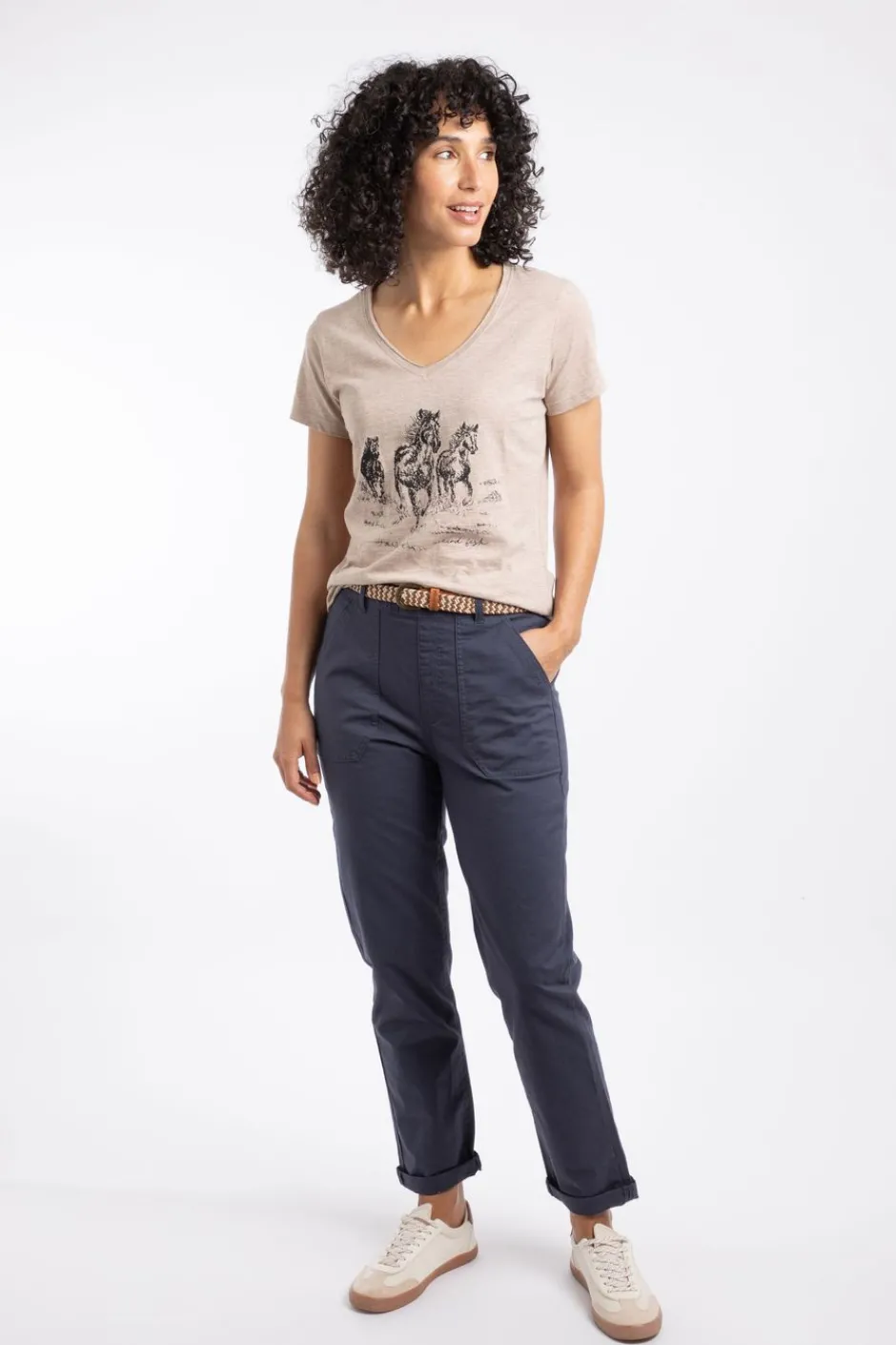 Weird Fish Leggings|Jumpsuits & Playsuits|Malorri Organic Cotton Chino Trousers Navy