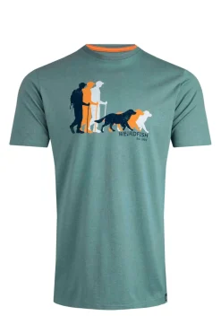Weird Fish T-Shirts|Man's Best Friend Eco Graphic T-Shirt Mineral Blue