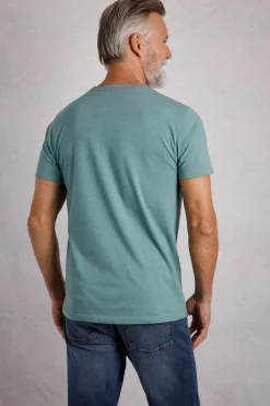 Weird Fish T-Shirts|Man's Best Friend Eco Graphic T-Shirt Mineral Blue