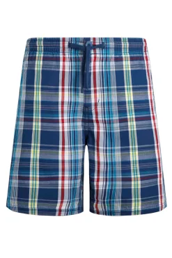 Weird Fish Shorts|Manson Madras Check Shorts Estate blue
