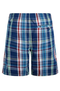Weird Fish Shorts|Manson Madras Check Shorts Estate blue
