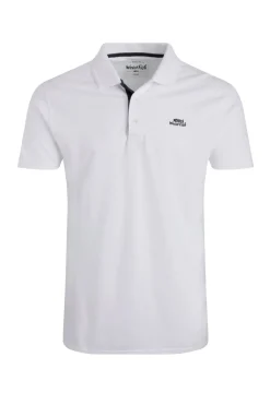 Weird Fish Polo & Rugby Shirts|Miles Organic Cotton Pique Polo White