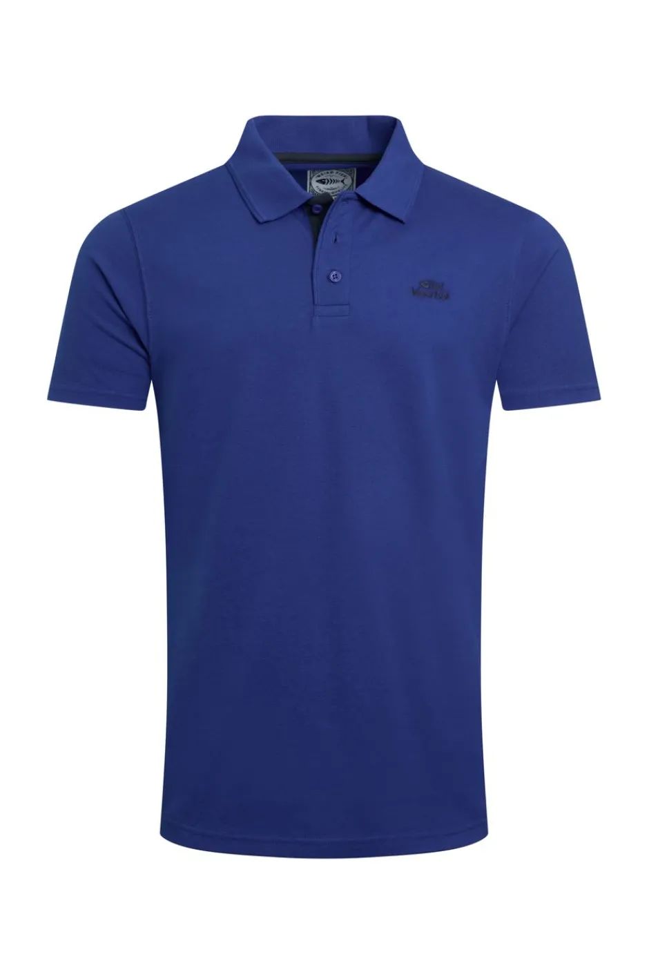 Weird Fish Polo & Rugby Shirts|Miles Organic Cotton Pique Polo Cobalt Blue