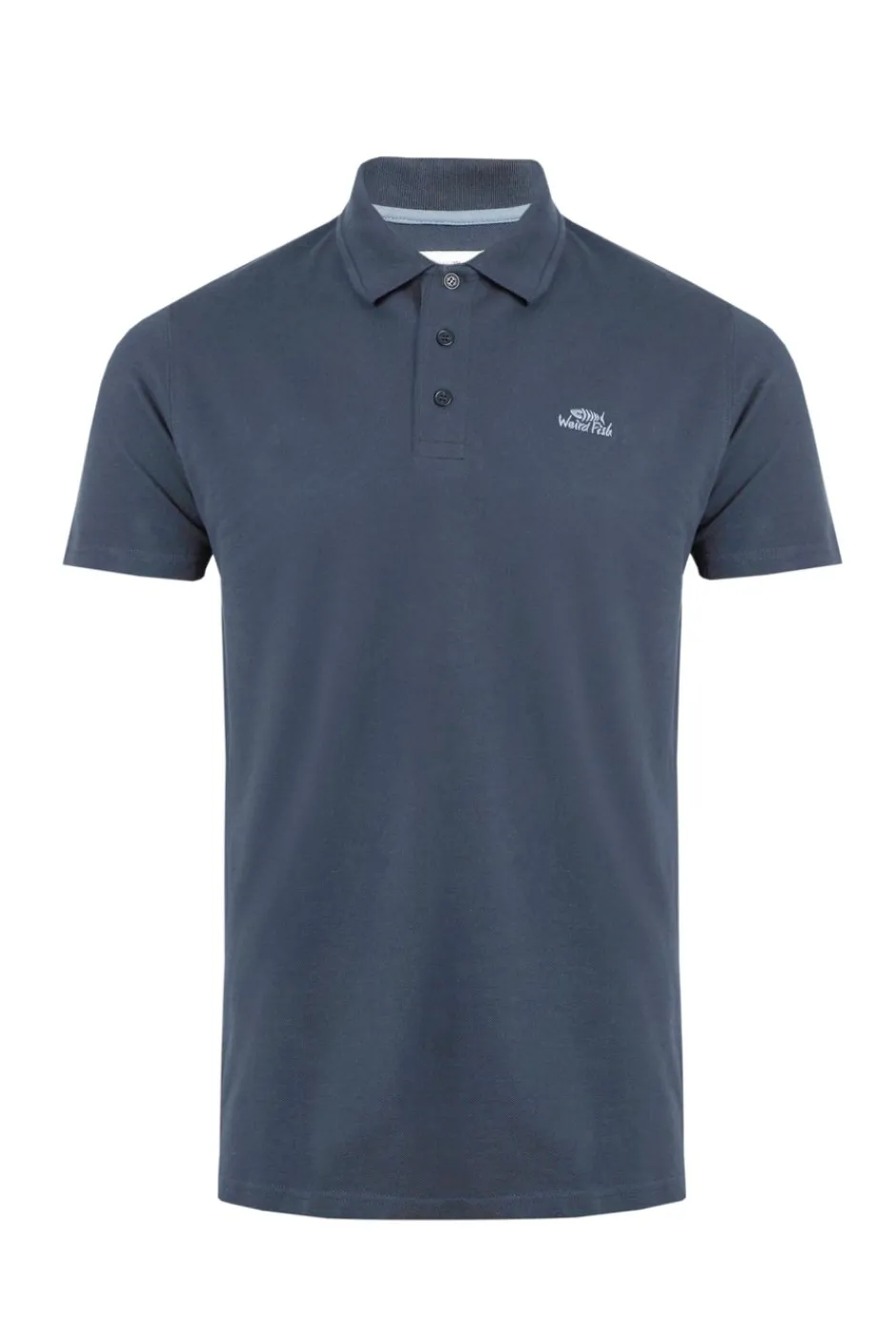 Weird Fish Polo & Rugby Shirts|Miles Organic Cotton Pique Polo Navy