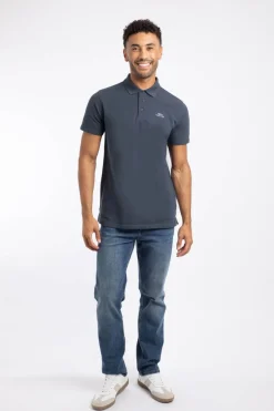 Weird Fish Polo & Rugby Shirts|Miles Organic Cotton Pique Polo Navy