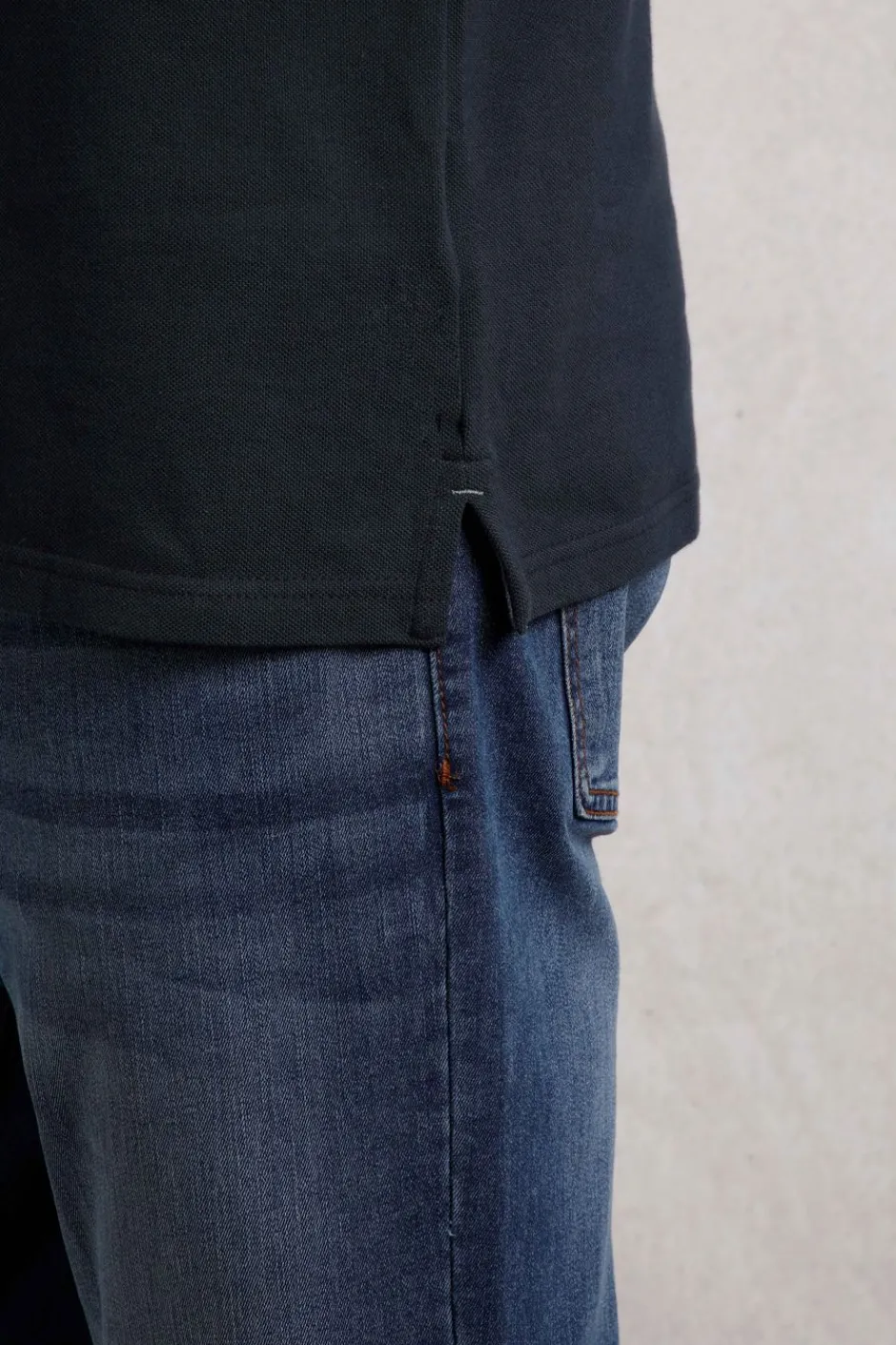 Weird Fish Polo & Rugby Shirts|Miles Organic Cotton Pique Polo Navy