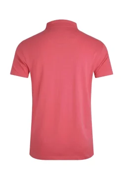 Weird Fish Polo & Rugby Shirts|Miles Organic Cotton Pique Polo Dark Pink