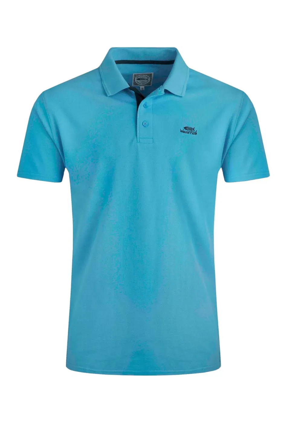 Weird Fish Polo & Rugby Shirts|Miles Organic Cotton Pique Polo Oceano