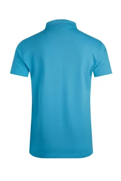 Weird Fish Polo & Rugby Shirts|Miles Organic Cotton Pique Polo Oceano