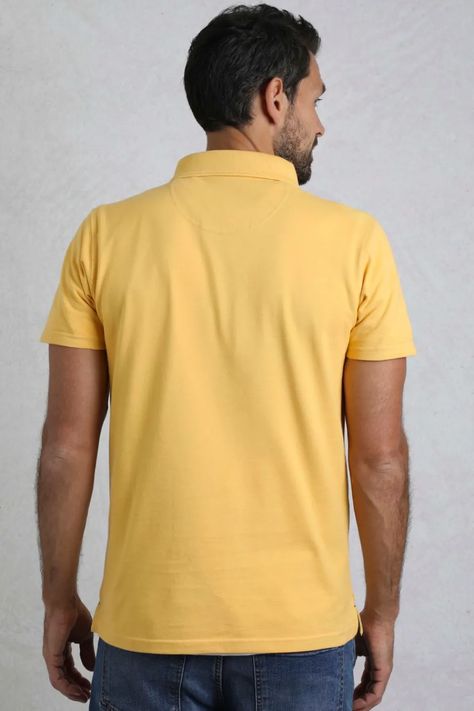 Weird Fish Polo & Rugby Shirts|Miles Organic Cotton Pique Polo Lemon