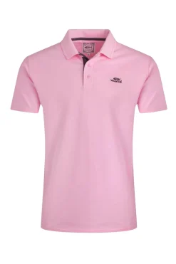 Weird Fish Polo & Rugby Shirts|Miles Organic Cotton Pique Polo Pink