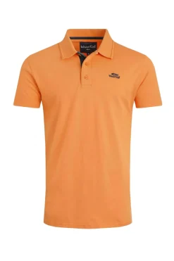 Weird Fish Polo & Rugby Shirts|Miles Organic Cotton Pique Polo Pumpkin