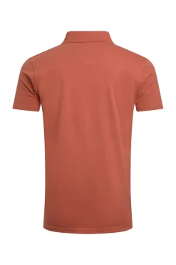Weird Fish Polo & Rugby Shirts|Miles Organic Cotton Pique Polo Baked Clay