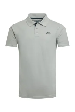 Weird Fish Polo & Rugby Shirts|Miles Organic Cotton Pique Polo Limestone
